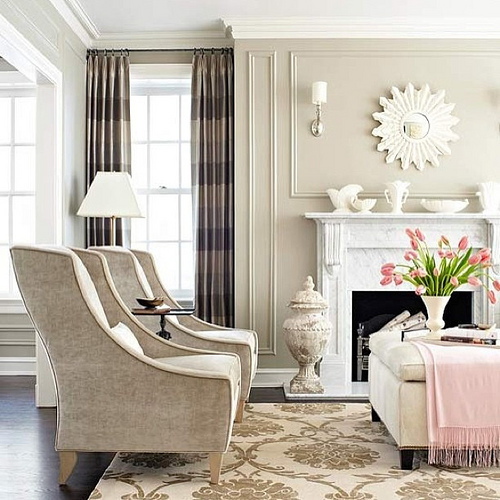 transitional decorating style room