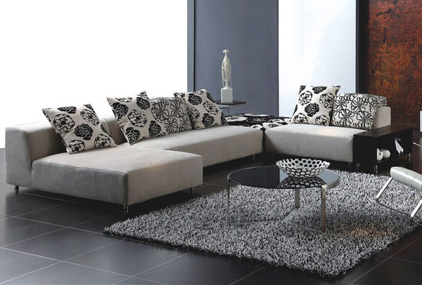 contemporary fabric sectional sofa style