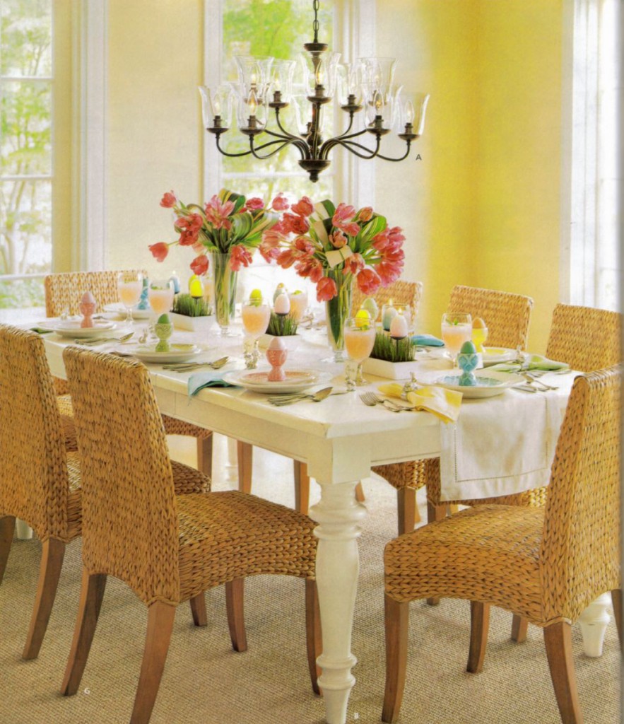 easter dining table setup ideas
