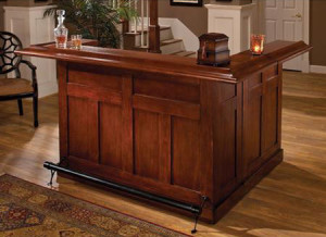 large wooden bar for home