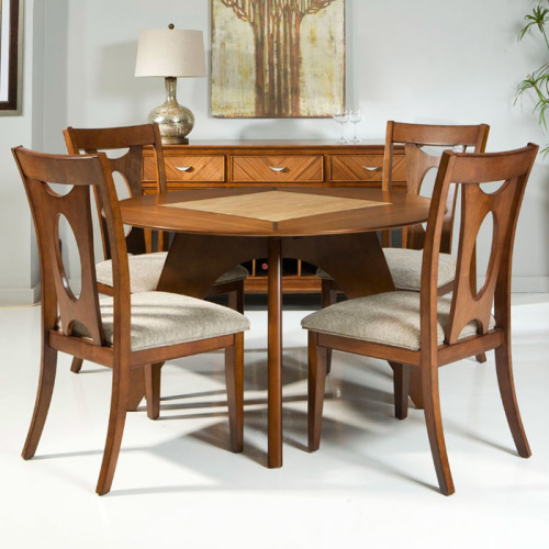 source: Avalon Two-Toned Round Dining Table from DCG Stores